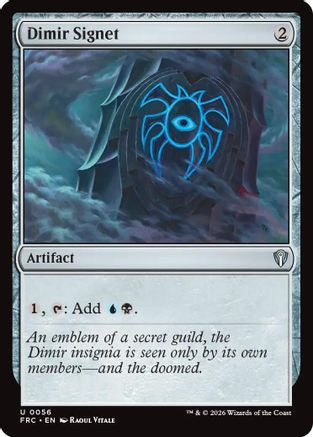 Dimir Signet (FRC-056) [Commander: Reality Fracture] MTG Single Wizards of the Coast