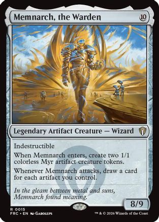 Memnarch, the Warden (FRC-015) [Commander: Reality Fracture] MTG Single Wizards of the Coast