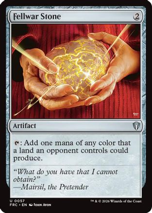Fellwar Stone (FRC-057) [Commander: Reality Fracture] MTG Single Wizards of the Coast