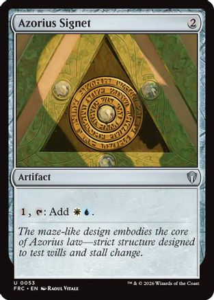 Azorius Signet (FRC-053) [Commander: Reality Fracture] MTG Single Wizards of the Coast