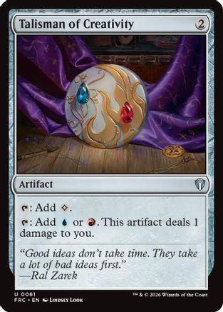 Talisman of Creativity (FRC-061) [Commander: Reality Fracture] MTG Single Wizards of the Coast