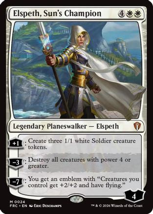 Elspeth, Sun's Champion (FRC-024) [Commander: Reality Fracture] MTG Single Wizards of the Coast