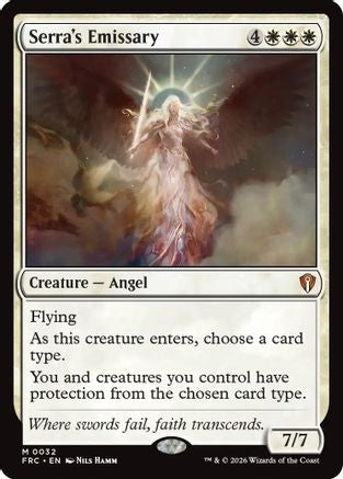 Serra's Emissary (FRC-032) [Commander: Reality Fracture] MTG Single Wizards of the Coast