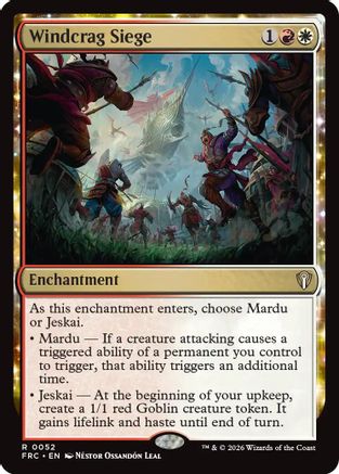 Windcrag Siege (FRC-052) [Commander: Reality Fracture] MTG Single Wizards of the Coast