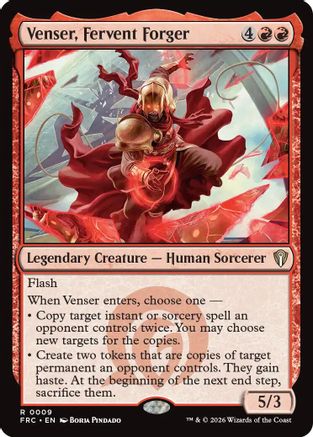 Venser, Fervent Forger (FRC-009) [Commander: Reality Fracture] MTG Single Wizards of the Coast