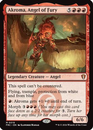 Akroma, Angel of Fury (FRC-019) [Commander: Reality Fracture] MTG Single Wizards of the Coast