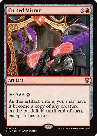 Cursed Mirror (FRC-049) [Commander: Reality Fracture] MTG Single Wizards of the Coast