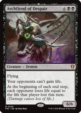 Archfiend of Despair (FRC-046) [Commander: Reality Fracture] MTG Single Wizards of the Coast