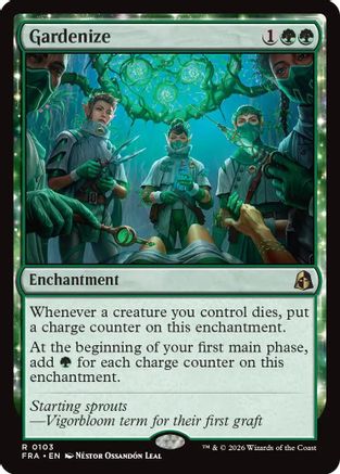 Gardenize (FRA-103) [Reality Fracture] Foil MTG Single Wizards of the Coast