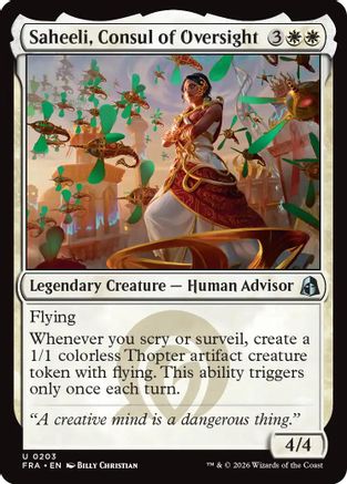 Saheeli, Consul of Oversight (FRA-203) [Reality Fracture] MTG Single Wizards of the Coast