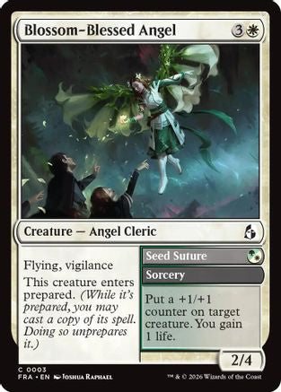 Blossom-Blessed Angel (FRA-003) [Reality Fracture] Foil MTG Single Wizards of the Coast