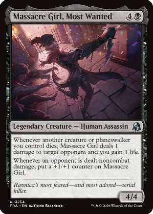 Massacre Girl, Most Wanted (FRA-234) [Reality Fracture] MTG Single Wizards of the Coast