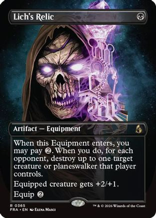 Lich's Relic (FRA-365) [Reality Fracture] Foil MTG Single Wizards of the Coast
