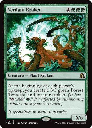 Verdant Kraken (FRA-118) [Reality Fracture] Foil MTG Single Wizards of the Coast