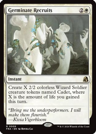 Germinate Recruits (FRA-009) [Reality Fracture] Foil MTG Single Wizards of the Coast