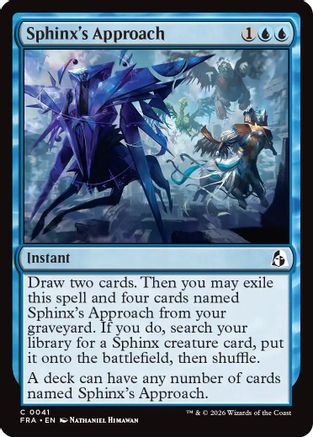 Sphinx's Approach (FRA-041) [Reality Fracture] Foil MTG Single Wizards of the Coast