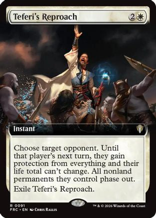 Teferi's Reproach (FRC-091) [Commander: Reality Fracture] MTG Single Wizards of the Coast