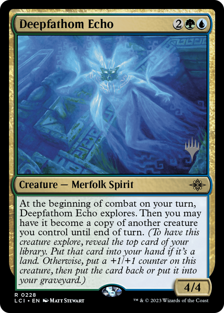 Deepfathom Echo (PPLCI-228) [The Lost Caverns of Ixalan Promos] Foil MTG Single Wizards of the Coast