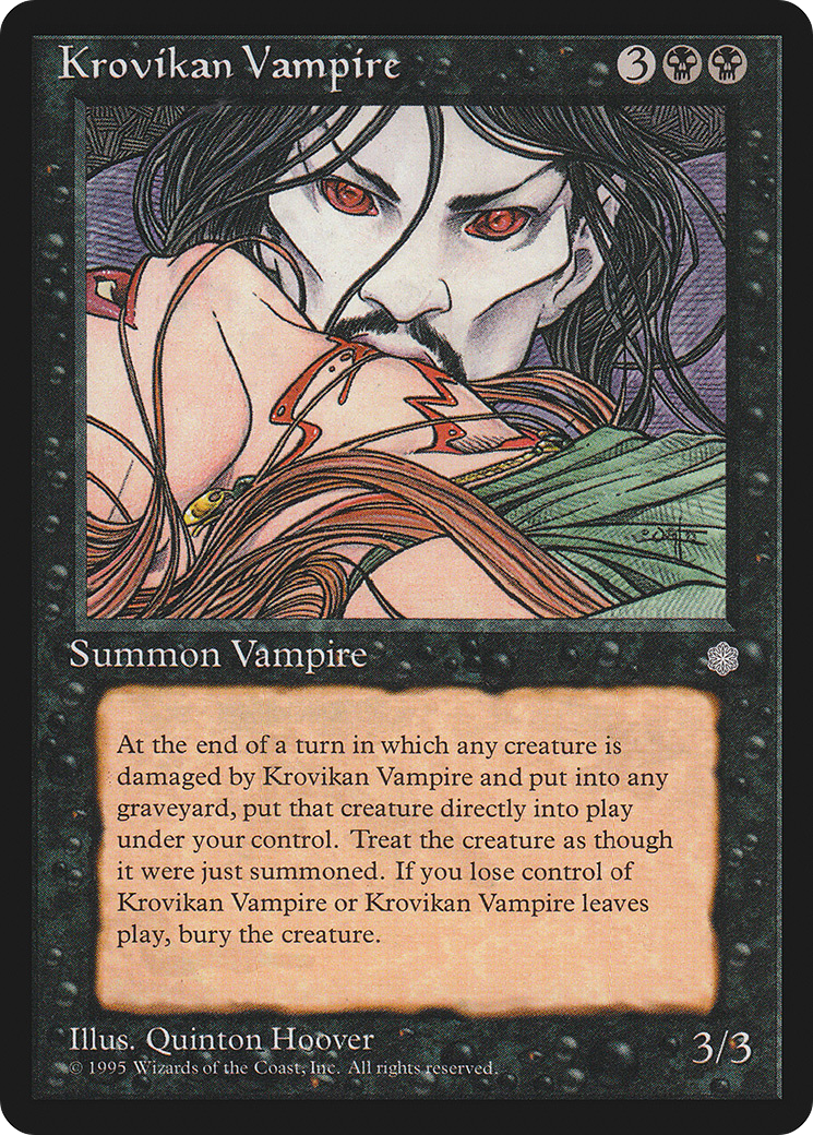 Krovikan Vampire (ICE-141) [Ice Age] MTG Single Wizards of the Coast