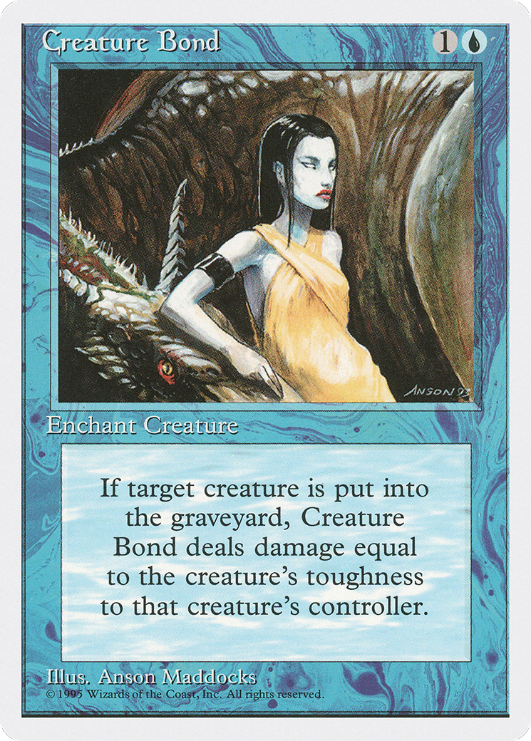 Creature Bond (4ED-066) [Fourth Edition] MTG Single Wizards of the Coast