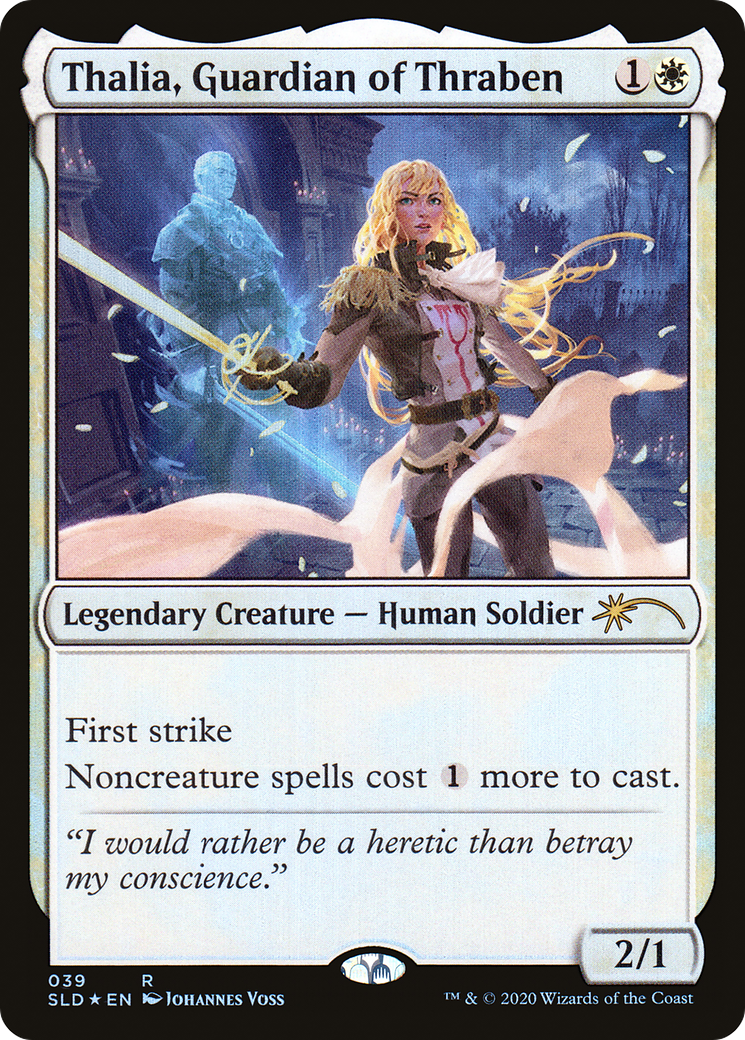 Thalia, Guardian of Thraben (SLD-039) [Secret Lair] Drop Foil MTG Single Wizards of the Coast