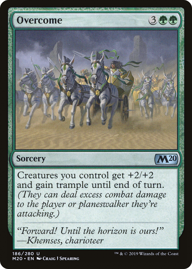Overcome (M20-186) [Core Set 2020] Foil MTG Single Wizards of the Coast