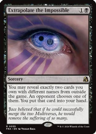 Extrapolate the Impossible (FRA-055) [Reality Fracture] Foil MTG Single Wizards of the Coast