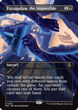 Extrapolate the Impossible (FRA-364) [Reality Fracture] Foil MTG Single Wizards of the Coast