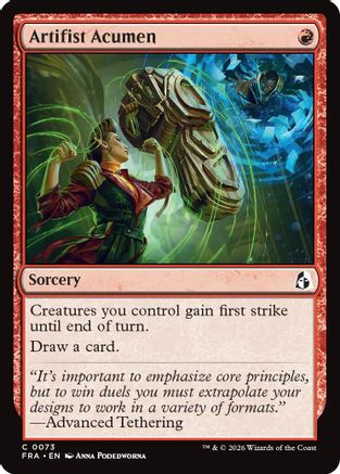 Artifist Acumen (FRA-073) [Reality Fracture] MTG Single Wizards of the Coast
