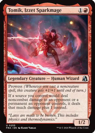 Tomik, Izzet Sparkmage (FRA-253) [Reality Fracture] Foil MTG Single Wizards of the Coast