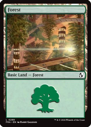 Forest (0289) (FRA-289) [Reality Fracture] MTG Single Wizards of the Coast