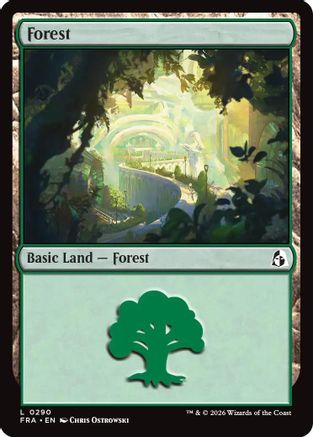 Forest (0290) (FRA-290) [Reality Fracture] MTG Single Wizards of the Coast