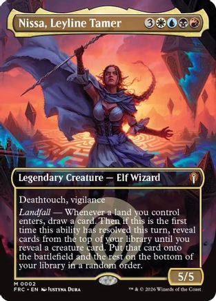 Nissa, Leyline Tamer (FRC-002) [Commander: Reality Fracture] Foil MTG Single Wizards of the Coast