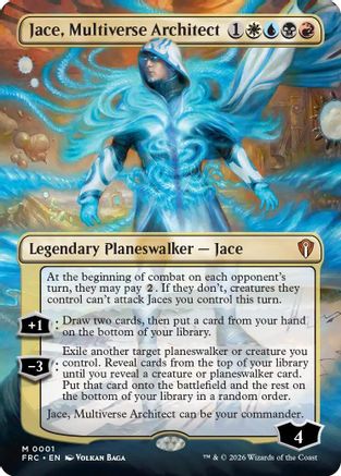 Jace, Multiverse Architect (FRC-001) [Commander: Reality Fracture] Foil MTG Single Wizards of the Coast