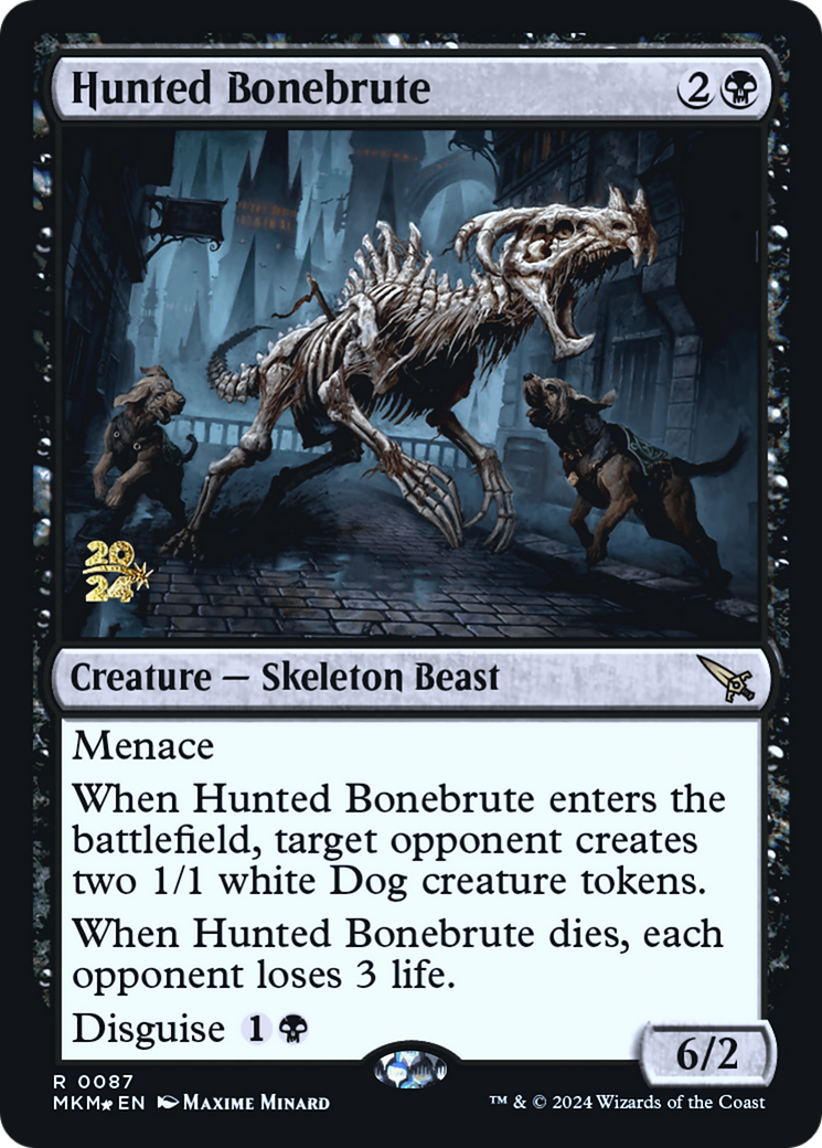 Hunted Bonebrute (PRE-087) [Murders at Karlov Manor Promos] Foil MTG Single Wizards of the Coast