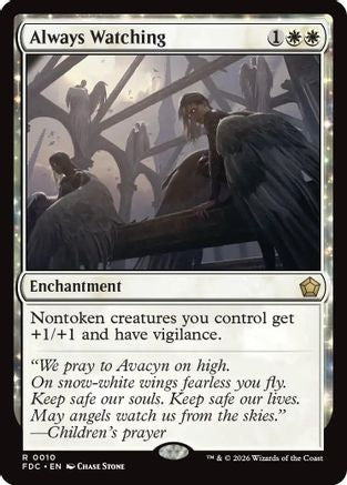 Always Watching (FDC-010) [Commander: Foundations] MTG Single Wizards of the Coast