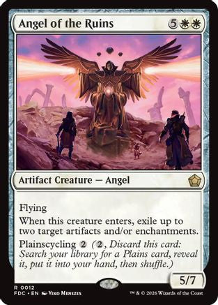 Angel of the Ruins (FDC-012) [Commander: Foundations] MTG Single Wizards of the Coast