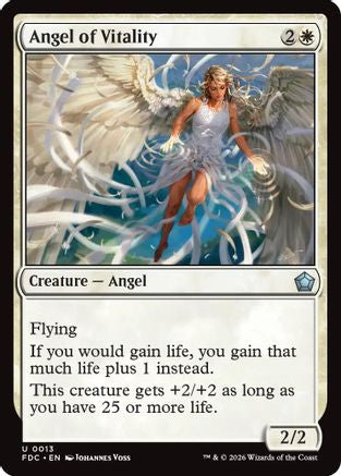 Angel of Vitality (FDC-013) [Commander: Foundations] MTG Single Wizards of the Coast