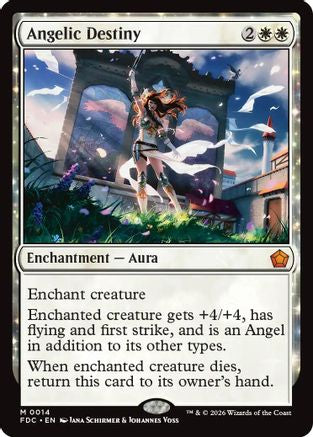 Angelic Destiny (FDC-014) [Commander: Foundations] MTG Single Wizards of the Coast