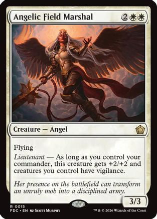 Angelic Field Marshal (FDC-015) [Commander: Foundations] MTG Single Wizards of the Coast