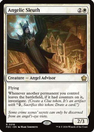 Angelic Sleuth (FDC-016) [Commander: Foundations] MTG Single Wizards of the Coast