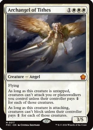 Archangel of Tithes (FDC-017) [Commander: Foundations] MTG Single Wizards of the Coast
