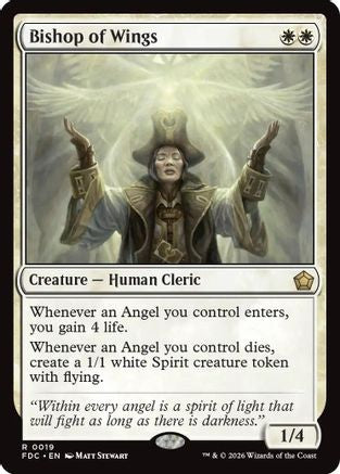 Bishop of Wings (FDC-019) [Commander: Foundations] MTG Single Wizards of the Coast