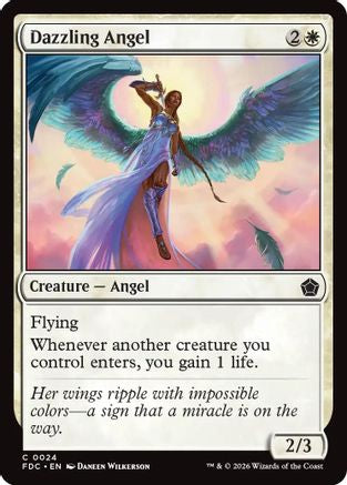 Dazzling Angel (FDC-024) [Commander: Foundations] MTG Single Wizards of the Coast