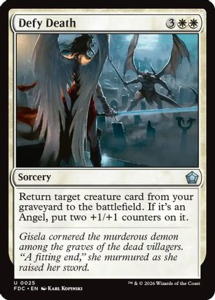 Defy Death (FDC-025) [Commander: Foundations] MTG Single Wizards of the Coast