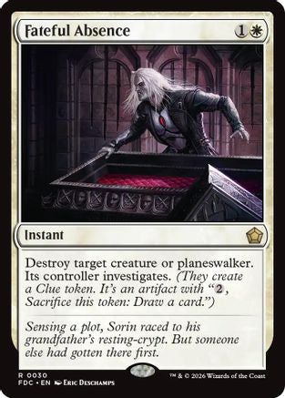 Fateful Absence (FDC-030) [Commander: Foundations] MTG Single Wizards of the Coast