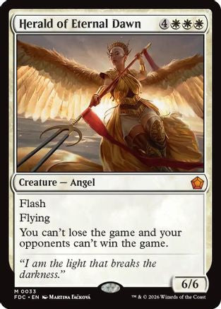 Herald of Eternal Dawn (FDC-033) [Commander: Foundations] MTG Single Wizards of the Coast