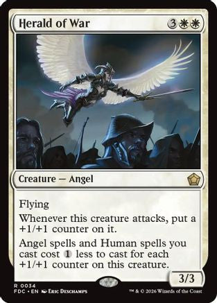 Herald of War (FDC-034) [Commander: Foundations] MTG Single Wizards of the Coast