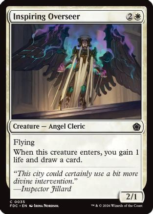 Inspiring Overseer (FDC-035) [Commander: Foundations] MTG Single Wizards of the Coast
