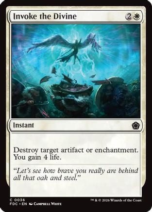 Invoke the Divine (FDC-036) [Commander: Foundations] MTG Single Wizards of the Coast